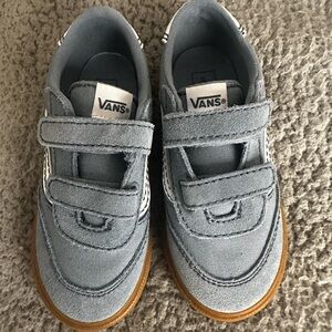 Vans Kids Gray Sneakers with Brown Soles